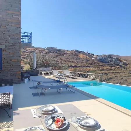 Сasa de vacaciones Cycladic Stone House With Pool & Sunset Views Gialiskari (Kea)