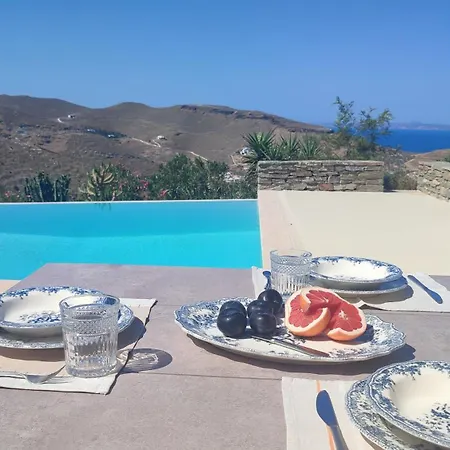 Cycladic Stone House With Pool & Sunset Views 別荘 Gialiskari